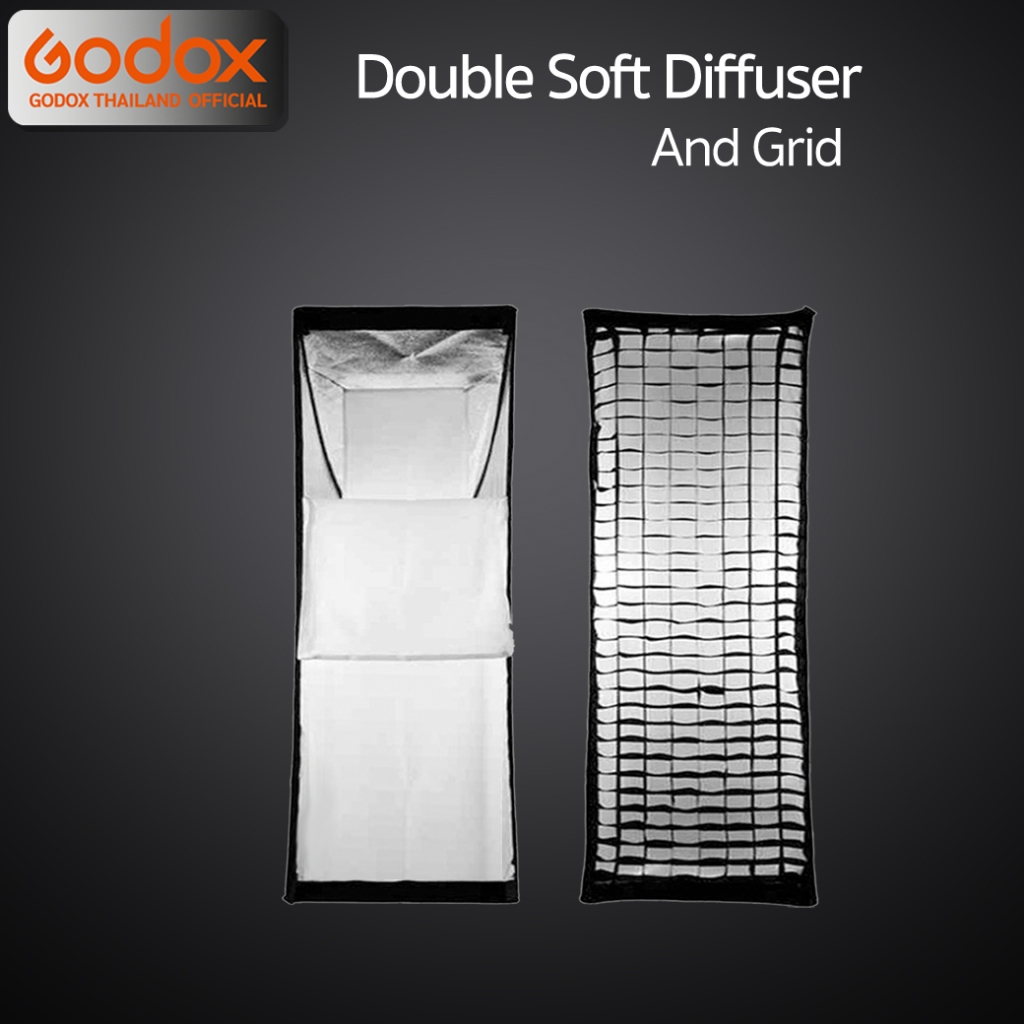 Godox Softbox SB-FW 22*90 cm. Quad Assemble Softbox With Grid ( Bowen Mount )