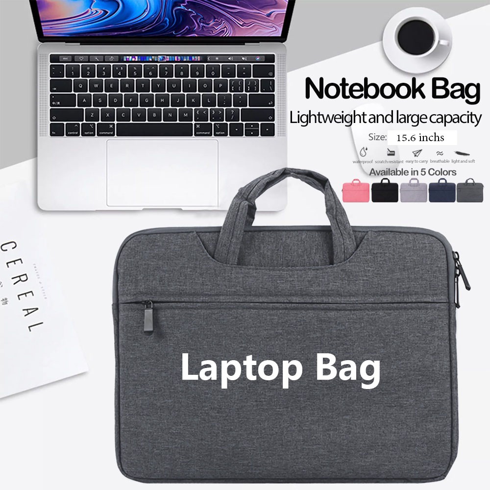 กระเป๋าโน๊ตบุ๊ค 15.6 นิ้ว laptop bag for notebook case ซองโน๊ตบุ๊ค กันน้ำ กันกระแทก กันรอยขีดข่วน (ไม่แยกจำหน่าย)