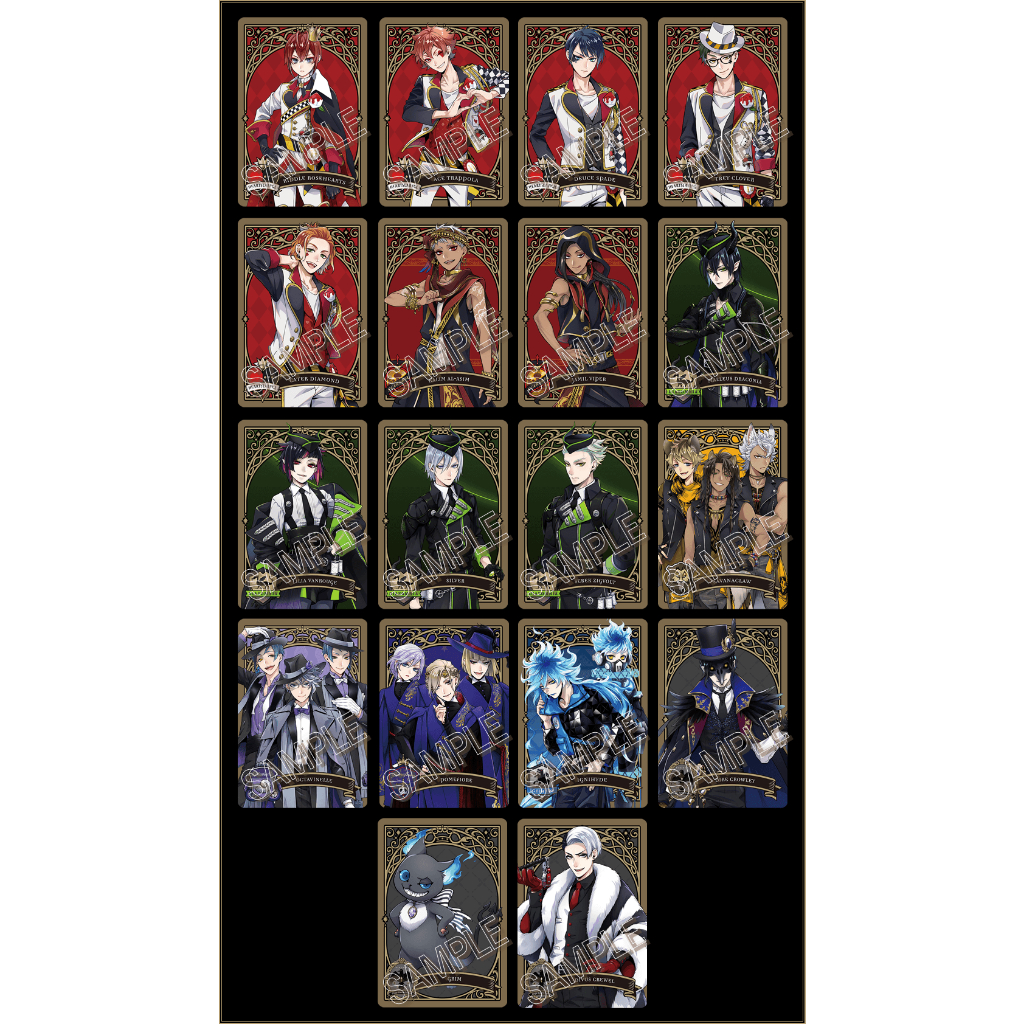 Twisted Wonderland Metal Card Collection ชุด1-2 มือสอง สภาพดี