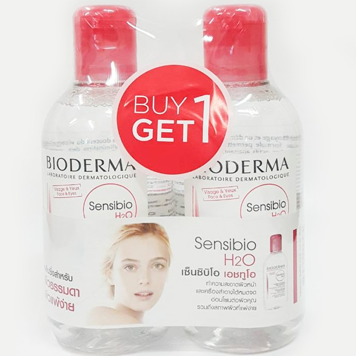 ฺBIODERMA SENSEIDO H2O SOLUTION 250ML. สำหรับผิวบอบบางแพ้ง่าย