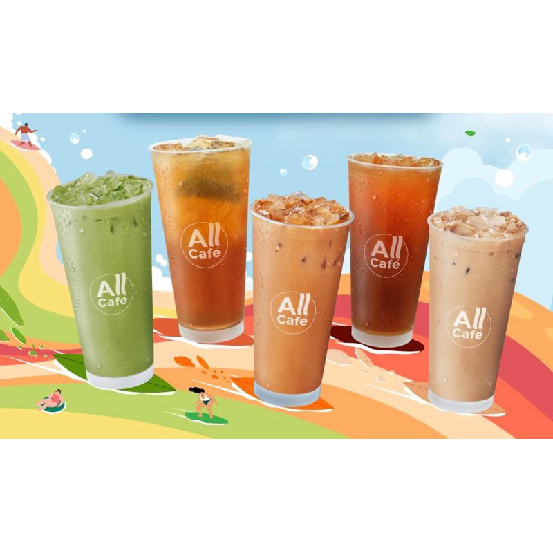 7-11 แก้วเปล่า All Cafe ไม่มีฝา 7 Eleven (แก้วมือสองเก็บสะสม)