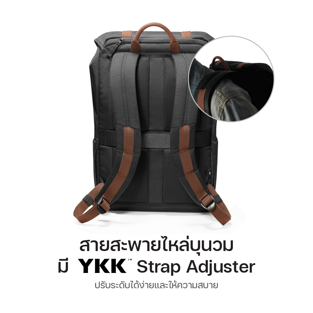 Tomtoc VintPack-TA1 กระเป๋าเป้ กระเป๋าสะพายหลัง สำหรับ โน๊ตบุ๊ค Laptop MacBook ขนาด 17L 22L