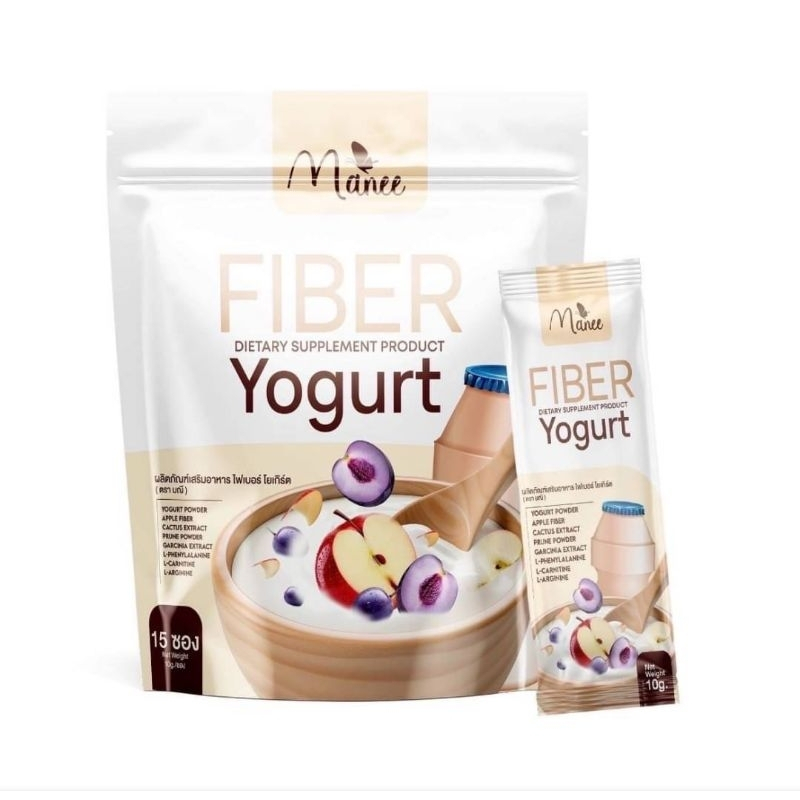 มณี Maneeไฟเบอร์ Fiber yogurt (15ซอง)