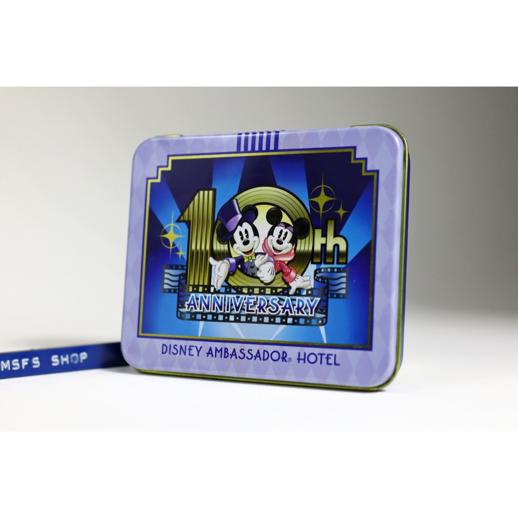 [Vintage] D i s n e y Ambassador Hotel 10th - Amenity Kit กล่องเหล็ก - สีน้ำเงิน