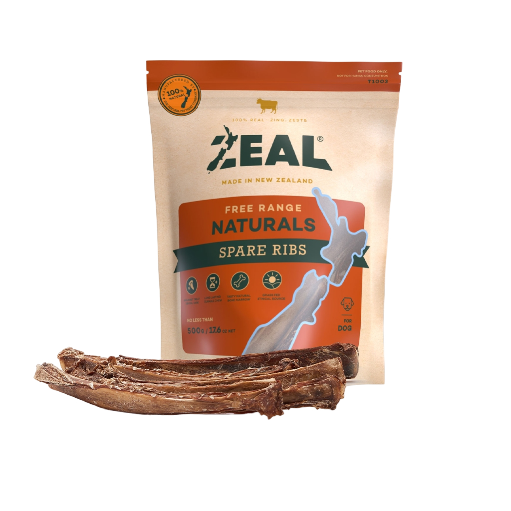 Zeal  ขนมสุนัข ผลิตจากวัตุดิบธรรมชาติคุณภาพซุปปอร์พรีเมี่ยมจากประเทศนิวซีแลนด์ สำหรับสุนัข 3 เดือนขึ