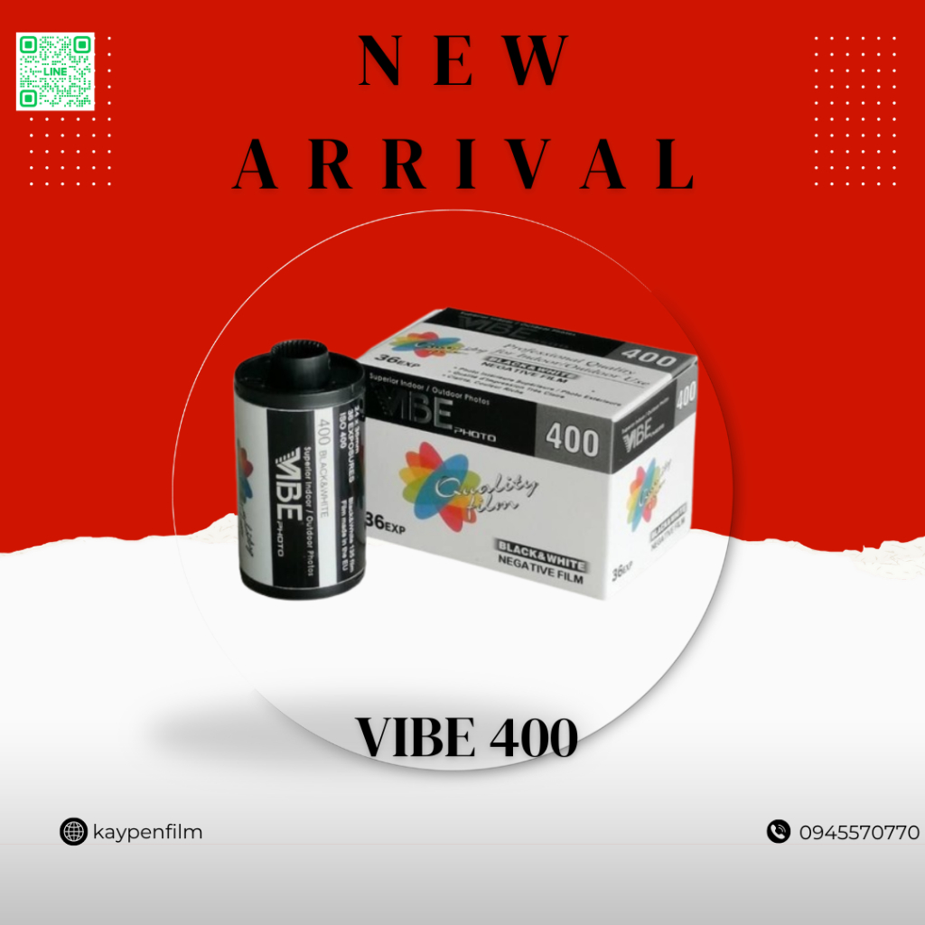 ฟิล์ม VIBE 400 ขาวดำ