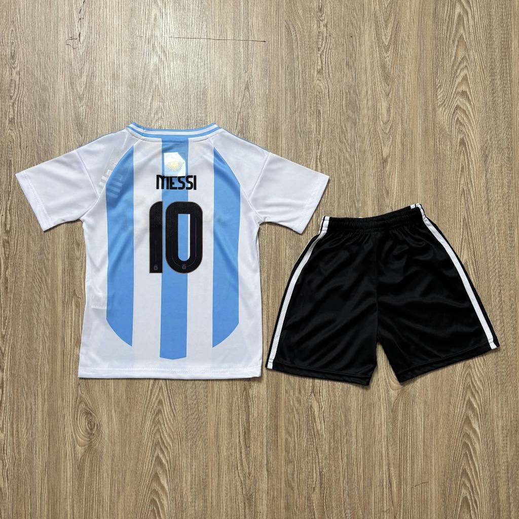 ชุดบอลเด็ก ทีม Argentine ซื้อครั้งเดียวได้ทั้งชุด (เสื้อ+กางเกง) ตัวเดียวในราคาส่ง สินค้าเกรดA