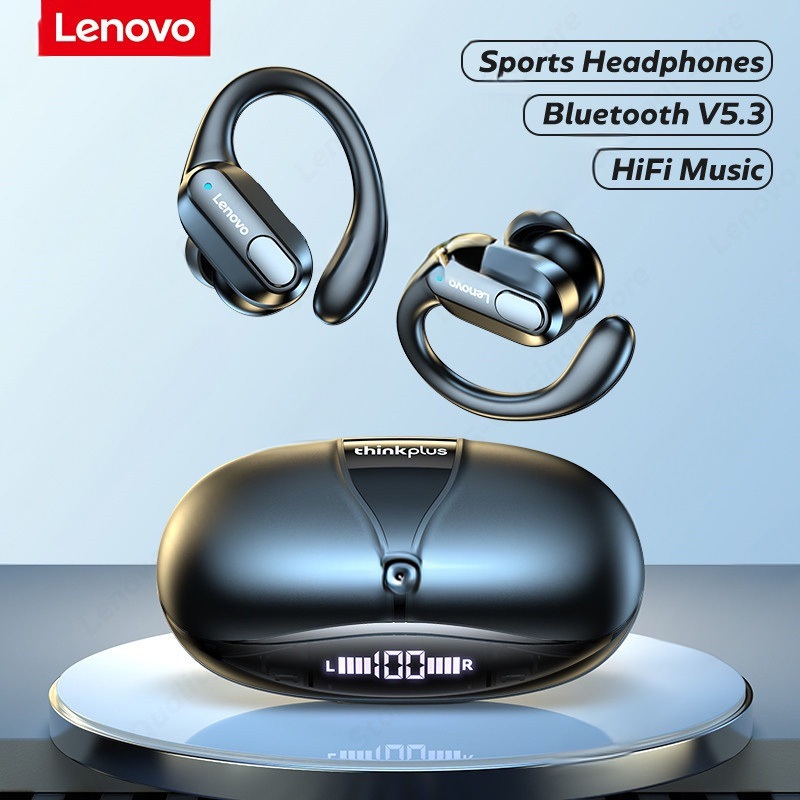 100% Original Lenovo XT80 หูฟังบลูทูธ Sport หูฟังกีฬา Bluetooth5.3 หูฟังมีไมค์ หูฟังสเตอริโอ HiFi หูฟังแขวนหู