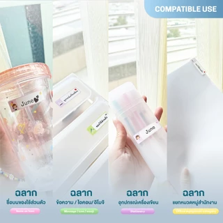 Gprinter กระดาษสติ๊กเกอร์ 50x15 mm ลายการ์ตูน Pattern label Paper สติ๊กเกอร์ไดคัด อเนกประสงค์