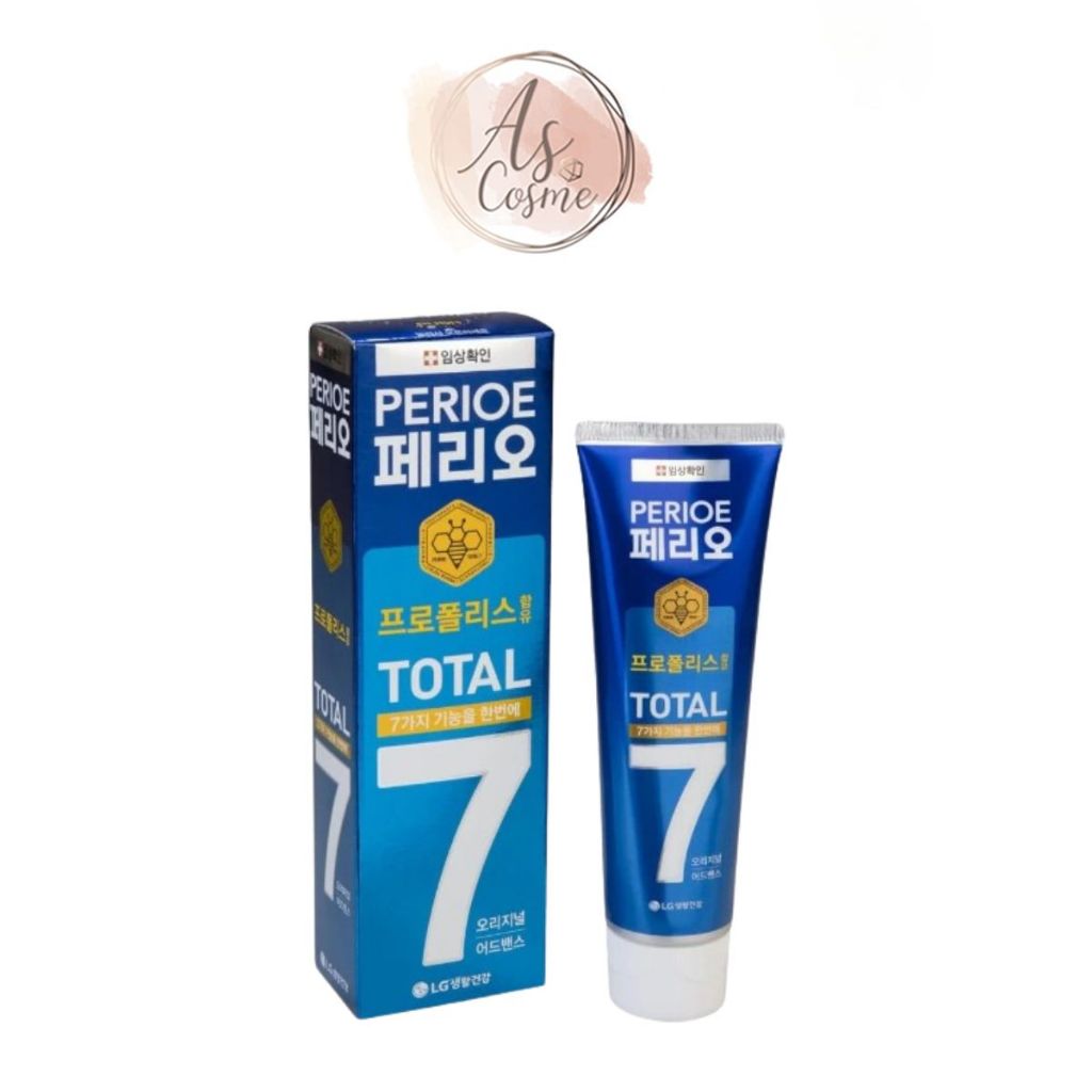 (💗แท้ / พร้อมส่ง💗) Perioe Total 7 Original Advance Toothpaste 120g สูตรเย็น สีน้ำเงิน