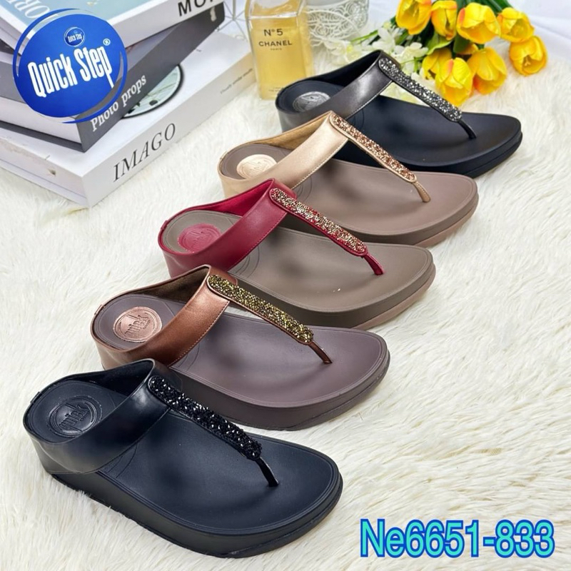 🌈🌈#6651-833#รองเท้าเพื่อสุขภาพ​Quick stepพื้นสูง1.5นิ้ว 🎉🎉