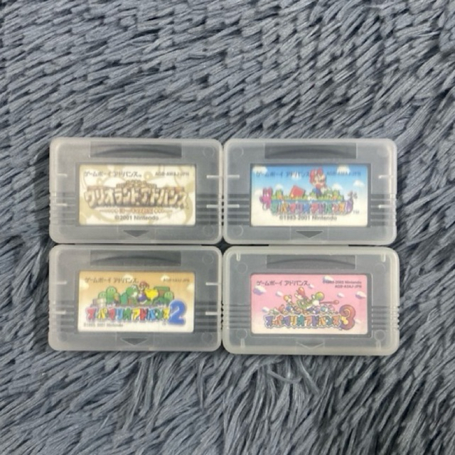 ตลับแท้เครื่อง GameBoy Advance เกมส์ Mario Advance โซน Japan ตลับเปิดติดง่ายทุกตลับ(แถมกล่องใส่ตลับ)