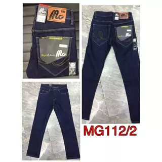 กางเกงยีนส์ขายาว ผู้ชาย MG112 เป้าแบบซิป ผ้ายืด