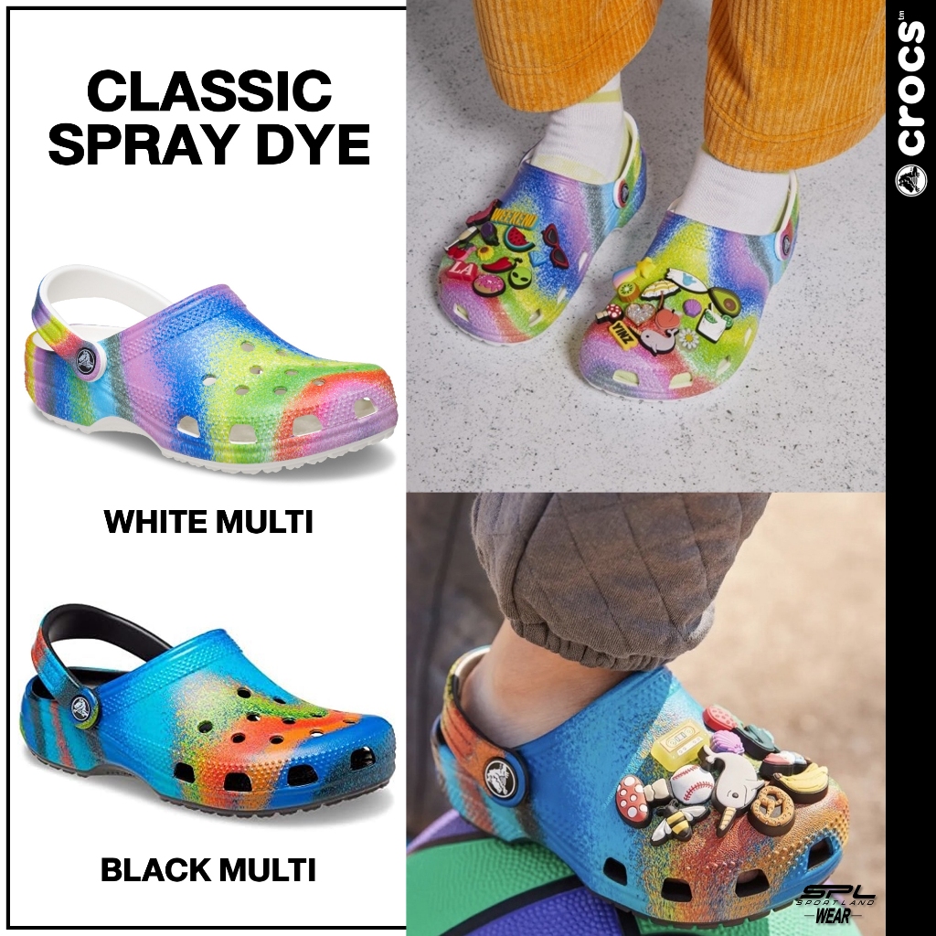 Crocs Collection รองเท้าแตะ CR UX CS Spray Dye Clog 208054-0C4 / 208054-94S