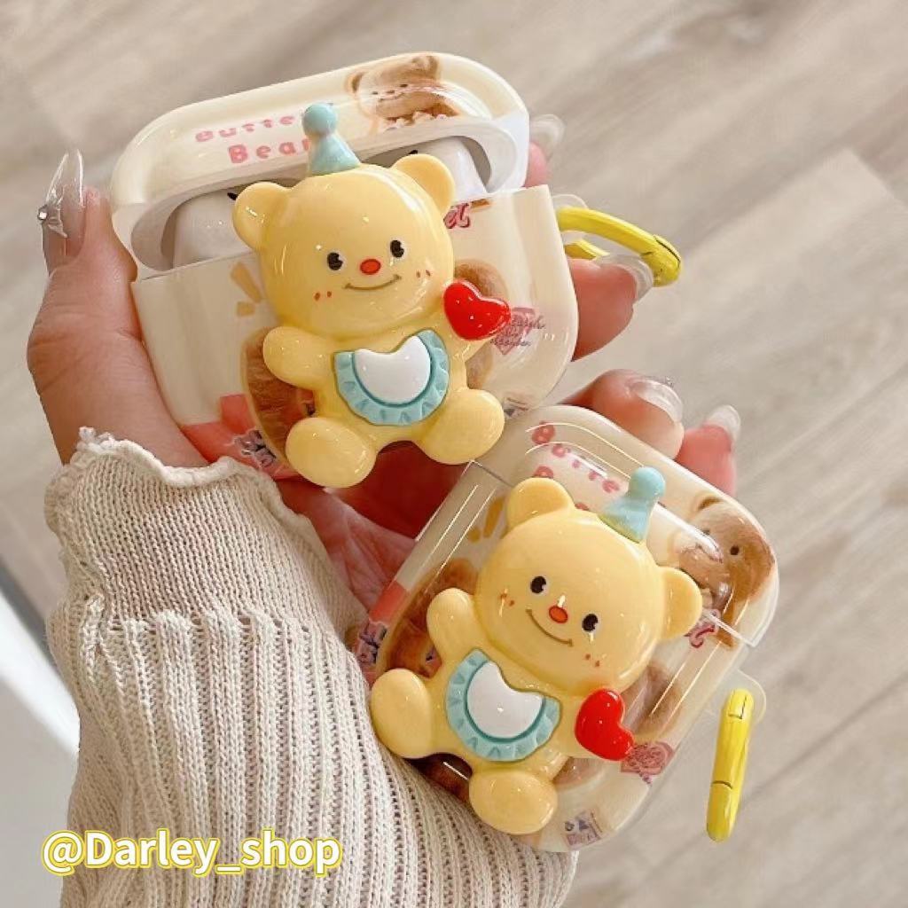 จัดส่งจากไทย เคส Airpods 3 case ins หมีเนยวันเกิด น่ารัก เคสป้องกัน สำหรับ Airpod Pro 2 for case Airpod 1 gen2 Pro