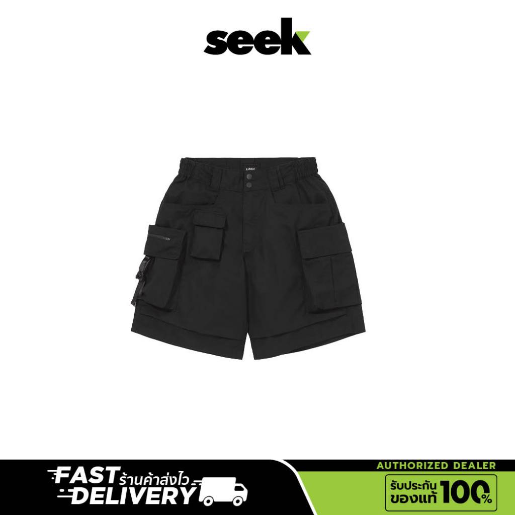 LAKH SUPPLY (พร้อมส่ง) TEN POCKETS CARGO SHORT   BLACK ของแท้  100 %  ร้าน SEEK