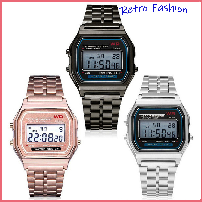 [จัดส่งจากกรุงเทพฯ] นาฬิกาอิเล็กทรอนิกส์แฟชั่น นาฬิกามัลติฟังก์ชั่น กันน้ำกลางแจ้ง ทนทาน และป้องกันการตก