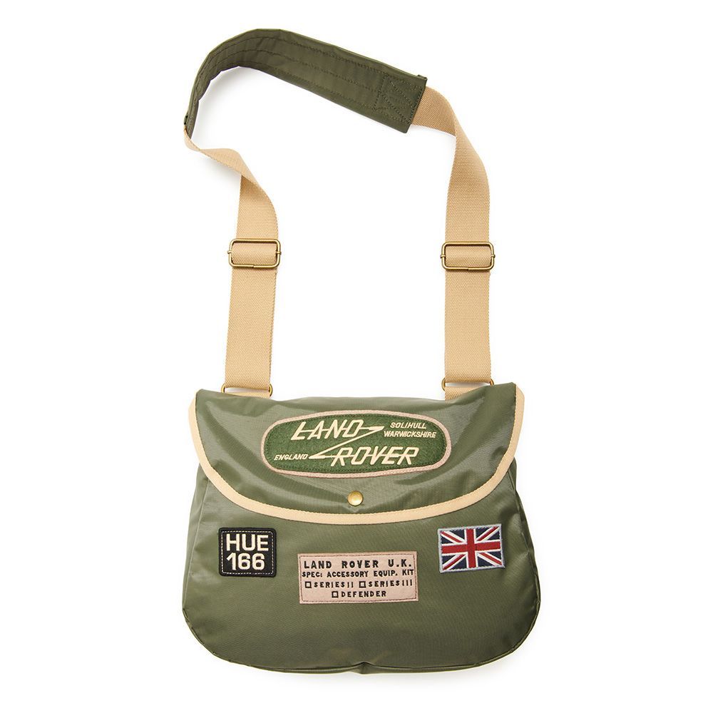 LAND ROVER RED CANOE SHOULDER BAG - KHAKI