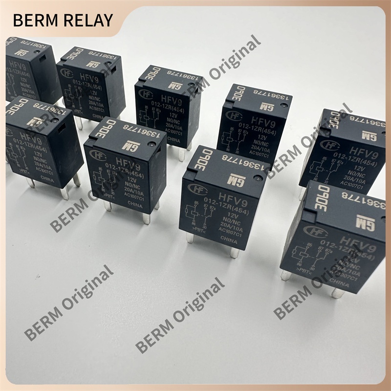 BERM HFV9 012-1ZR（454） HF relay 5 ขา 12V 20A 10A รีเลย์ สินค้าของแท้