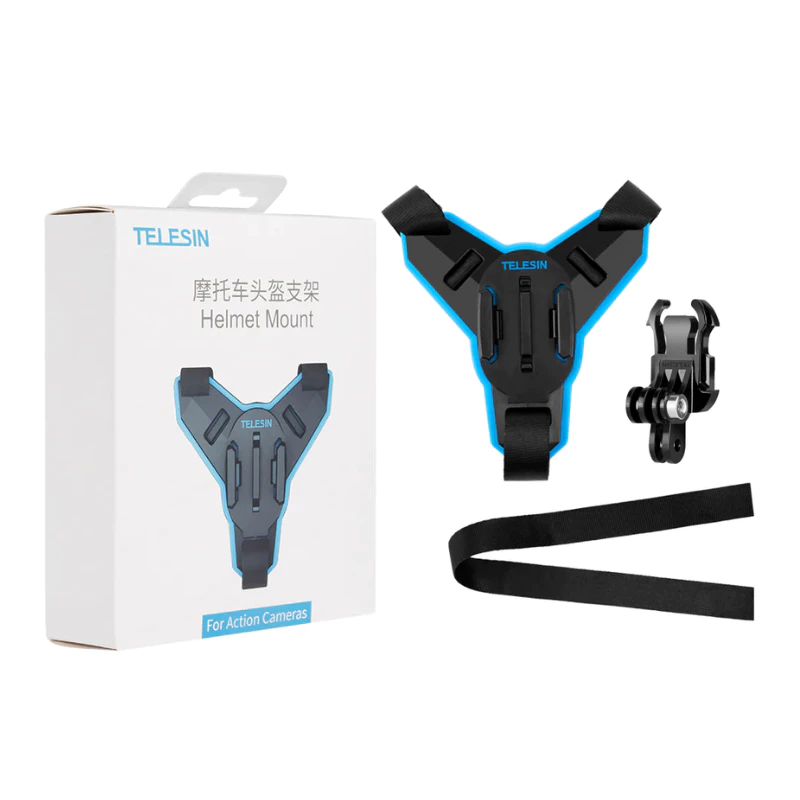 Telesin GoPro / DJI / Insta360 Motorcycle Helmet Strap Mount ที่ยึดติดหมวกกันน็อค thumbnail 7