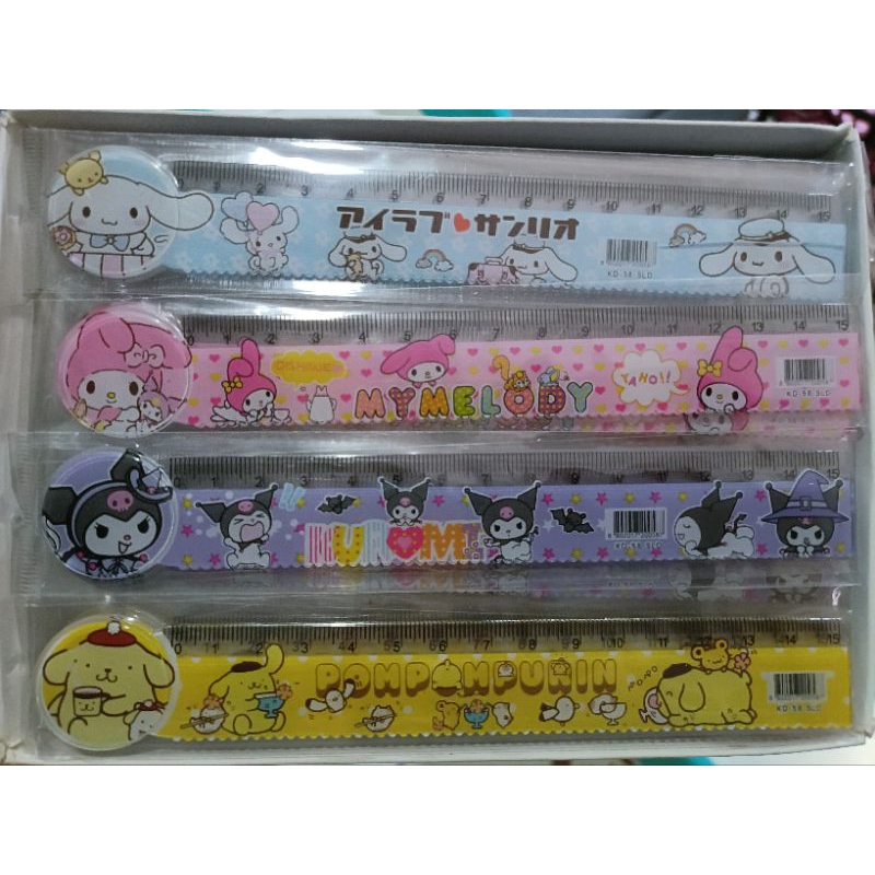 ไม้บรรทัด ไม้บรรทัดหัวการ์ตูน (ของใหม่ พร้อมส่ง)