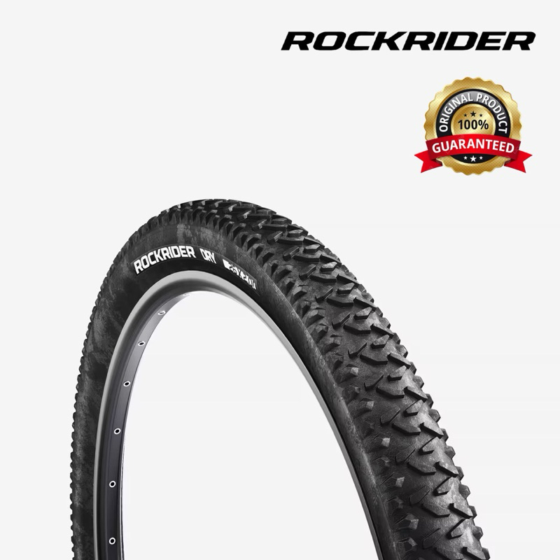 ยางจักรยานเสือภูเขาแบบขอบยางเสริมแรงขนาด 26x2.00 นิ้ว รุ่น DRY1 / ETRTO 50-559 ROCKRIDER