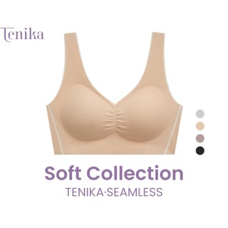 TENIKA บราไร้ขอบ เจลลี่บรา bar ใส่สบาย ไร้ตะขอ เนื้อผ้านิ่ม เก็บทรงดี ไม่ปลิ้น กระชับอก