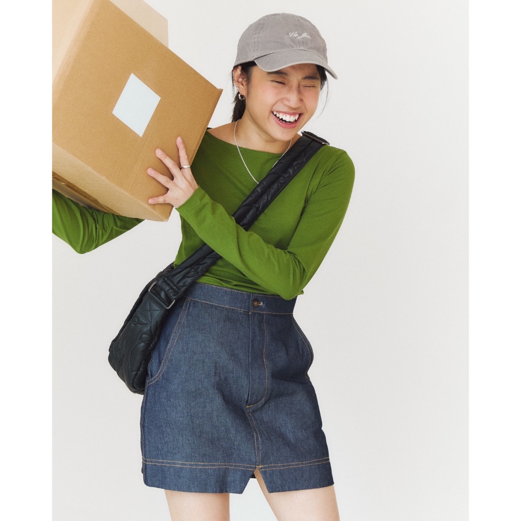 Pudee Kim  Tee เสื้อยืดแขนยาวคอปาด - รูปที่ 5