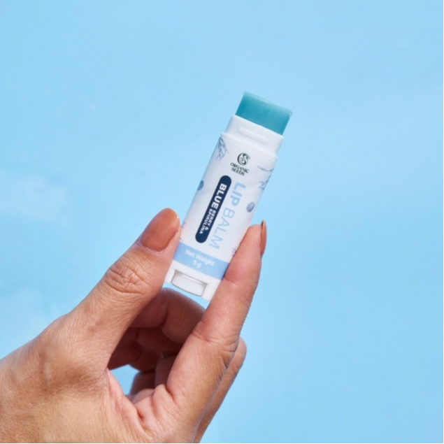 Organic Lip Balm (Blue Berry & Blue spirulina)