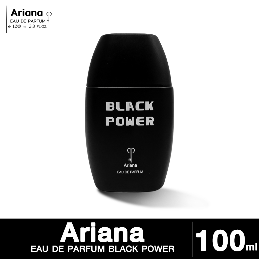 [น้ำหอม] น้ำหอมอารีน่า ARIANA BLACK POWer 100ml For Him Long Lasting EDP Fragrance