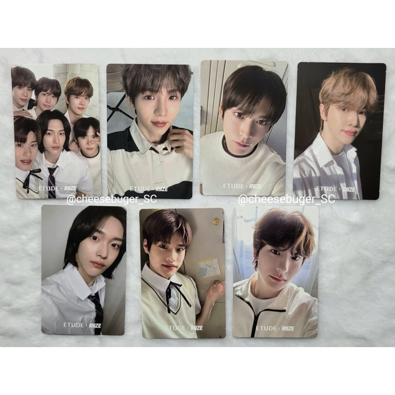 [พร้อมส่ง] การ์ด RIIZE ETUDE & BACCHUS