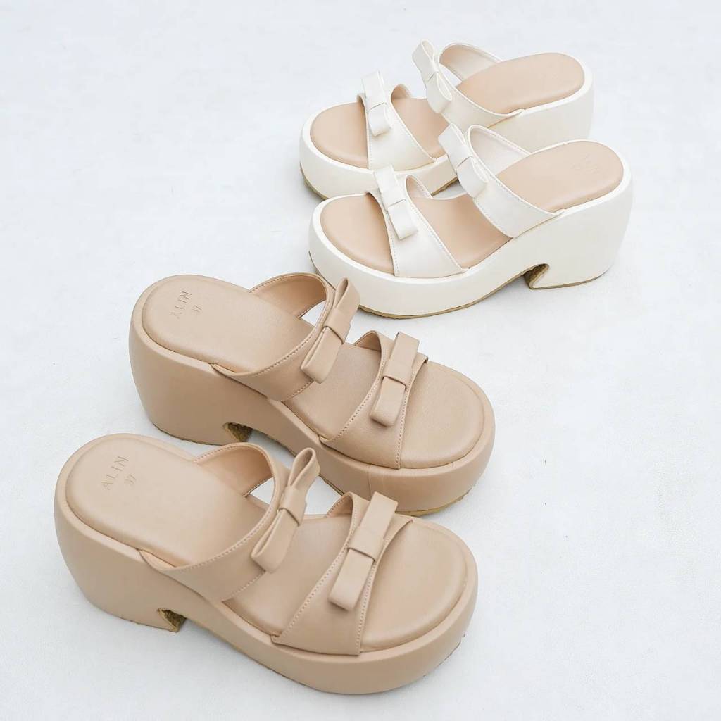 พร้อมส่ง alin รองเท้าส้นตึก รุ่น ดับเบิล สูง2.7นิ้ว