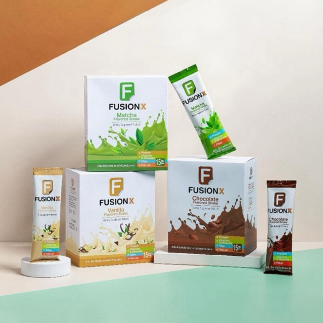 Fusion-X(ฟิวชั่น-เอ็กซ์)โปรตีนจากถั่วเหลืองและไข่ขาว แทนมื้ออาหารได้ สารอาหารครบ5หมู่ Bhip ของแท้💯% 