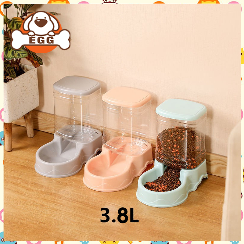 [มีในสต็อก] EGG เครื่องให้อาหารแมวอัตโนมัติ 3.8 ลิตร/เครื่องให้อาหารสุนัขอัตโนมัติ/เครื่องให้อาหารอัตโนมัติความจุขนาดใหญ