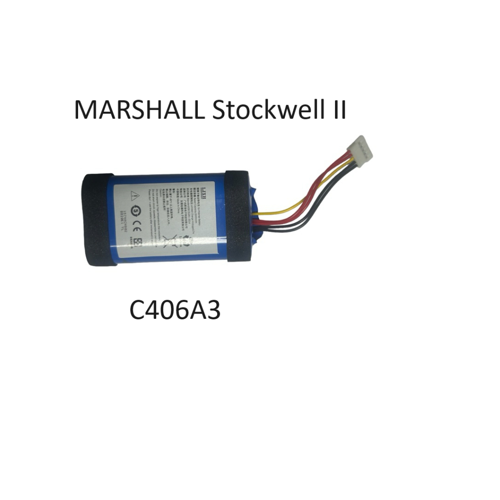 แบตเตอรี่ลำโพง MARSHALL Stockwell II 2ed.34V 3500mAh  Li-ion C406A3-1 ลำโพงไร้สายบลูทูธ