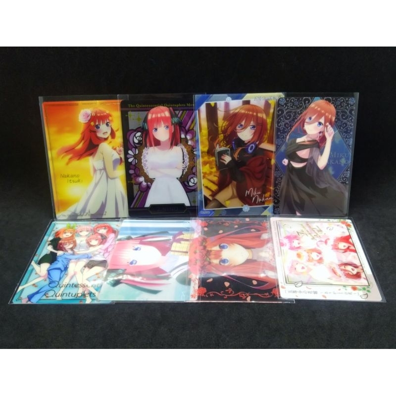 ถูกลิขสิทธิ์ ของสะสม การ์ดพลาสติก เจ้าสาวผมเป็นแฝดห้า (5 Toubun no Hanayome)