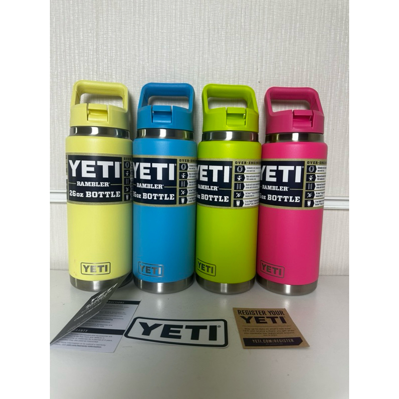 YETI กระบอกน้ำเก็บความเย็น รุ่น RAMBLER 26 OZ Straw BOTTLE ( 1065 ML)