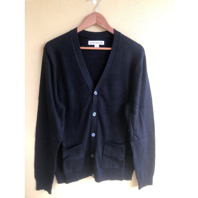 เสื้อไหมพรมแขนยาวดำ Amazon essentials ใหม่ M