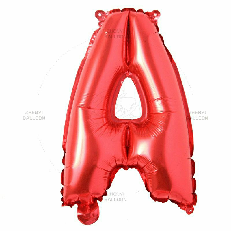 ลูกโป่งตัวอักษร A-Z ขนาด 40นิ้ว สีแดง RED ลูกโป่งกีฬาสี