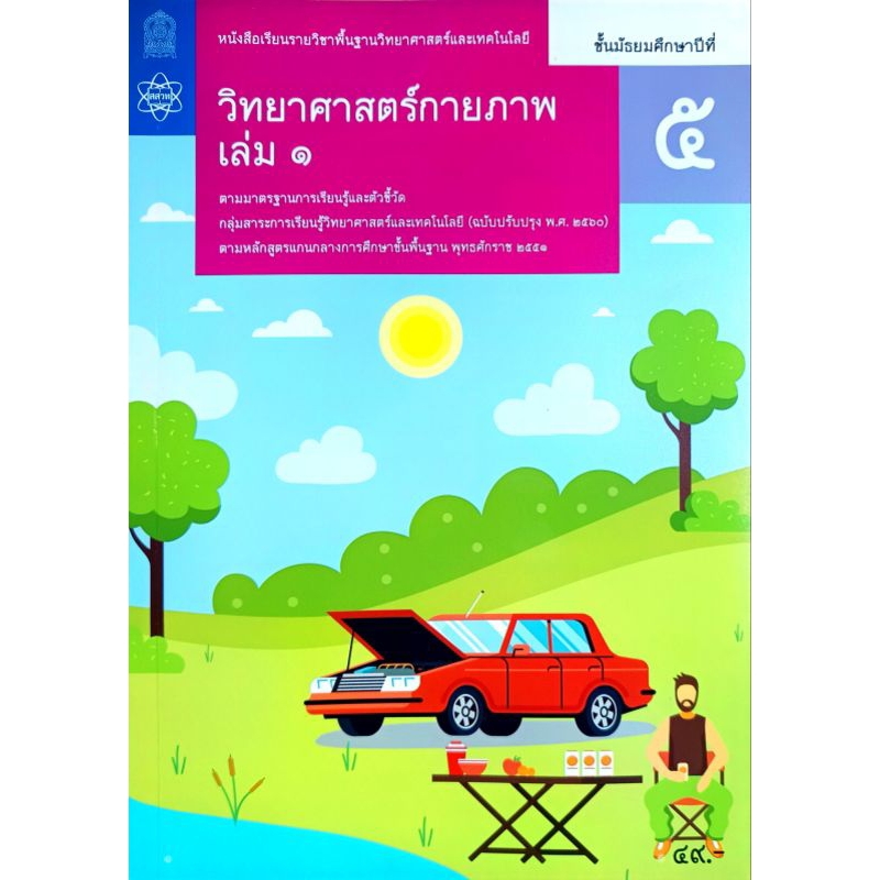 สสวท. หนังสือเรียนรายวิชาพื้นฐาน วิทยาศาสตร์กายภาพ ม.5 เล่ม1 /องค์การค้า/ศึกษาภั