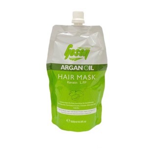 (ทรีทเม้นท์) ARGAN OIL HAIR MASK KERATIN GOSEN ทรีทเม้นท์ที่มีส่วนผสมของอาร์แกนออยโกเซ็น ฟื้นฟู ชุ่มชื้น 500ml.