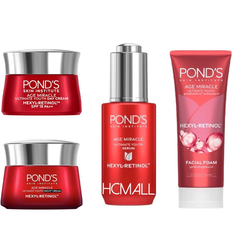 PONDS AGE MIRACLE WRINKLE CORRECTOR Day/Night cream พอนด์เอจมิราเคิล เดย์ครีม+ไนท์ครีม 45กรัม