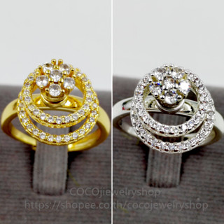 แหวนอินฟินิตี้หมุนได้ ไม่ลอกไม่ดำ มีให้เลือกทั้งสีเงินและสีท…