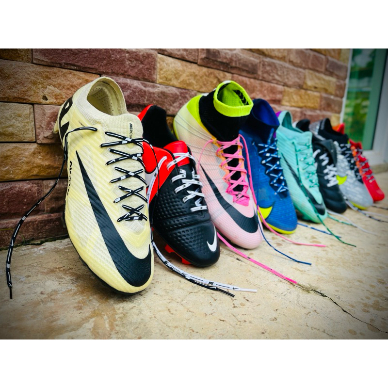 เชือกผูกรองเท้า Nike shoelace (เชือกรองเท้าสตั๊ดเส้นเล็กแบนอย่างดีส่งในไทยไวปานจรวด)