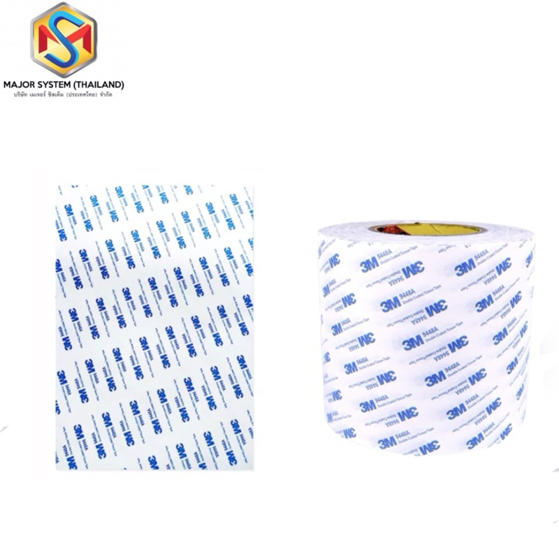 3M 9448A เทปกาวสองด้านแแบบบาง ทิชชู่เทป TISSUE TAPE A4, 9448AชนาดA4, เทปสองหน้าแบบแผ่นขนาดกระดาษA4