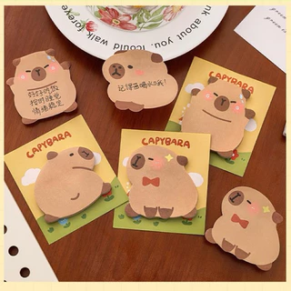 [ส่งไว 1 วัน จากไทย] กระดาษโน๊ต การ์ตูน Capybara โพสติด คาปิบาร่า ตัดขอบ กระดาษโน้ต ใบกำกับภาษี E-tax แจกลูกค้า