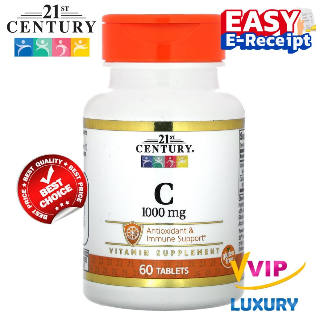 21st Century, Vitamin C, 1,000 mg, 60 Tablet exp02/2027