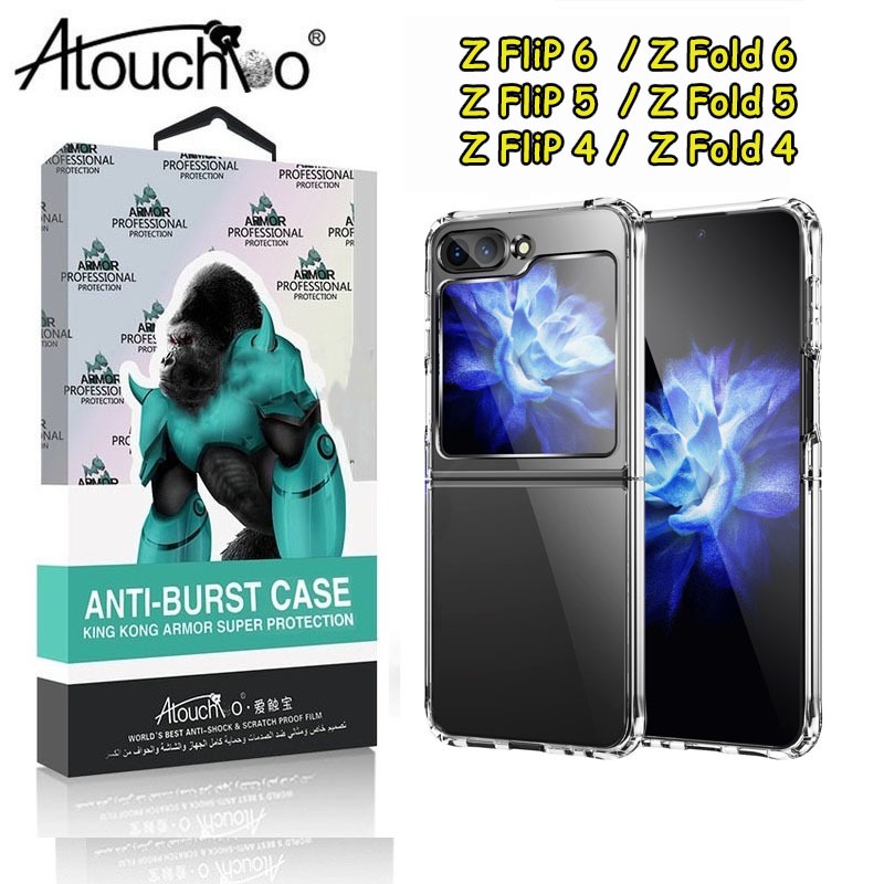 KINGKONG.เคสใส กันกระแทก z flip 4 เคส flip4 case z flip 5 z flip 6 case samsung flip5 z flip 4 Z Flip 5 Z Fold 5 4 3 6