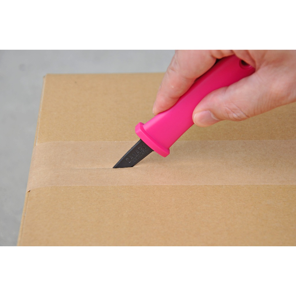 มีด คัตเตอร์ ญี่ปุ่น ที่ตัดกล่อง กล่องกระดาษ ที่ตัดเทป PP แท่นตัดเทป เปิด กล่อง CANARY Safety Box Cutter / Ichinen — صورة 4