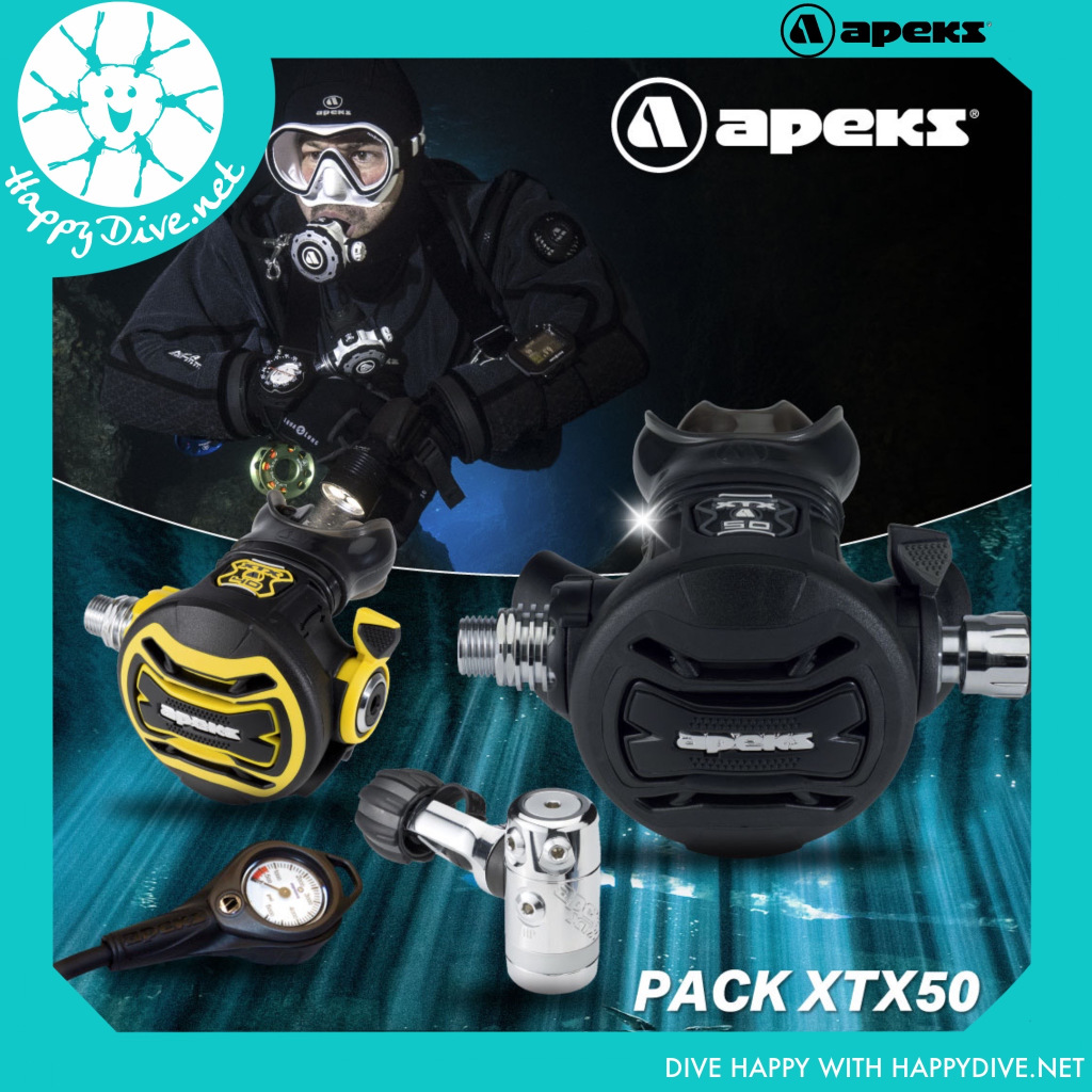 🤿🌊 Apeks XTX50 Regulator Set, over-balanced Regulator เซ็ตเรคกูเลเตอร์แบบโอเวอร์บาลานส์